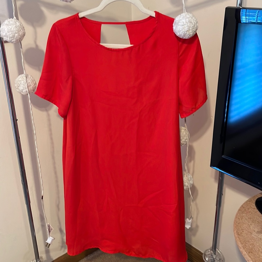 Red formal dress